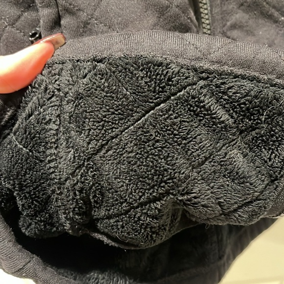 The North Face Caroluna Quilted long Jacket Fleece Lined Large L - Picture 10 of 13